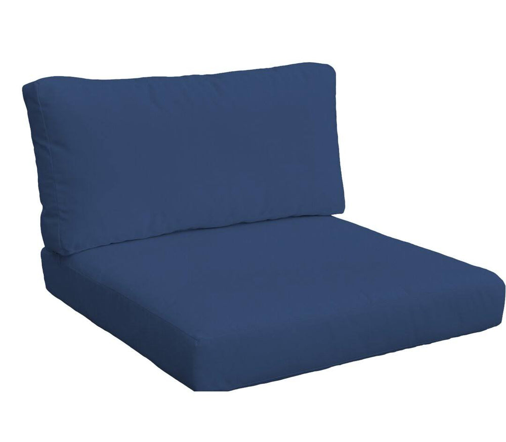 TK Classics Covers for Chair Cushions 4 Inches Thick Navy