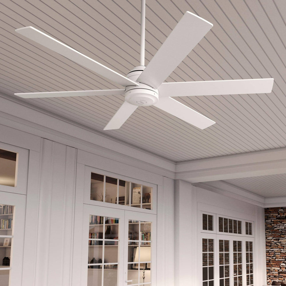 Hunter Lakeway SureSpeed 60-in Fresh White Indoor/Outdoor Ceiling Fan and Remote (6-Blade) | 52767